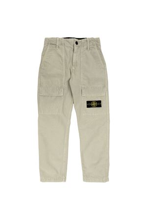 pantaloni in cotone verde STONE ISLAND KIDS | L1S163100006S0104V0161